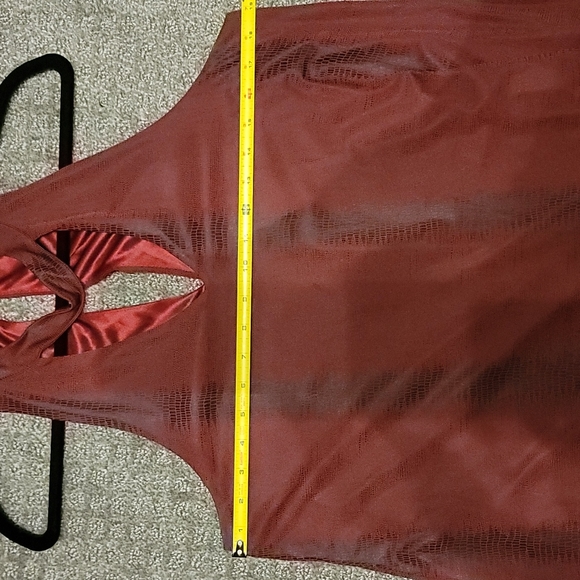 Olivaceous Red Snake Print Dress - Picture 6 of 7